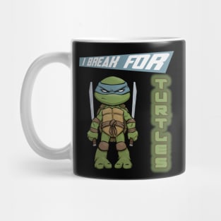 I break for turtles Leonardo Mug